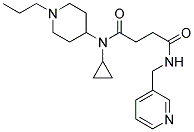 N-CYCLOPROPYL-4-OXO-N-(1-PROPYLPIPERIDIN-4-YL)-4-[(3-PYRIDINYLMETHYL)AMINO]BUTANAMIDE 结构式