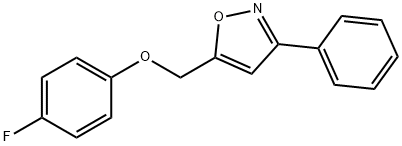 4-FLUOROPHENYL (3-PHENYL-5-ISOXAZOLYL)METHYL ETHER 结构式