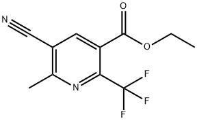 5-氰基-6-甲基-2-(三氟甲基)烟酸乙酯 结构式