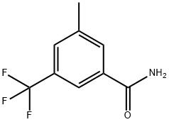 3-甲基-5-(三氟甲基)苯甲酰胺 结构式