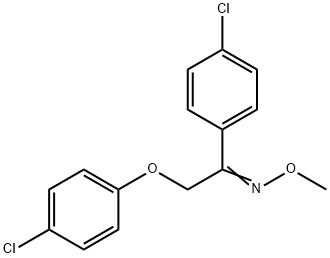 2-(4-CHLOROPHENOXY)-1-(4-CHLOROPHENYL)-1-ETHANONE O-METHYLOXIME 结构式