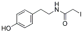 BETA-(4-HYDROXYPHENYL)ETHYL IODOACETAMIDE 结构式