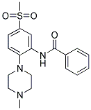 N-[[2-(4-METHYLPIPERAZINO)-5-(METHYLSULPHONYL)]PHENYL]BENZAMIDE 结构式