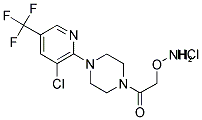 1-[2-(AMMONIOOXY)ACETYL]-4-[3-CHLORO-5-(TRIFLUOROMETHYL)-2-PYRIDINYL]PIPERAZINE CHLORIDE 结构式