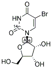 5-BROMOURIDINE, [2-14C]- 结构式