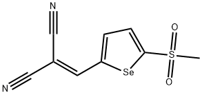 2-([5-(METHYLSULFONYL)SELENOPHEN-2-YL]METHYLENE)MALONONITRILE 结构式