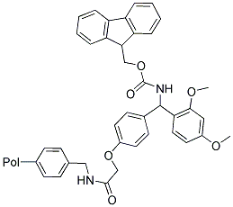 RINK-AMIDE(氨甲基)聚苯乙烯,大珠 结构式