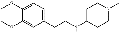 N-(3,4-二甲氧基苯乙基)-1-甲基哌啶-4-胺 结构式