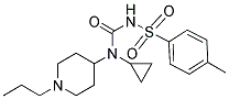 N-CYCLOPROPYL-N'-[(4-METHYLPHENYL)SULPHONYL]-N-(1-PROPYLPIPERIDIN-4-YL)UREA 结构式