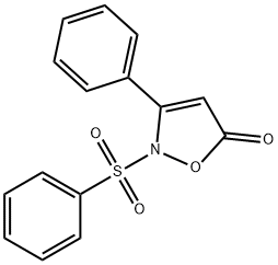 3-苯基-2-(苯磺酰基)异噁唑-5(2H)-酮 结构式