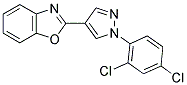 2-[1-(2,4-Dichlorophenyl)-1H-pyrazol-4-yl]-1,3-benzoxazole 结构式