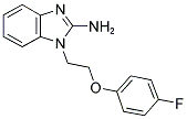 1-[2-(4-FLUORO-PHENOXY)-ETHYL]-1H-BENZOIMIDAZOL-2-YLAMINE 结构式