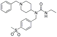 N-(1-BENZYLPIPERIDIN-4-YL)-N'-ETHYL-N-[4-(METHYLSULPHONYL)BENZYL]UREA 结构式