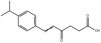 6-(4-ISOPROPYLPHENYL)-4-OXO-5-HEXENOIC ACID 结构式