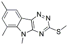 5,6,8-TRIMETHYL-3-METHYLTHIO-1,2,4-TRIAZINO[5,6-B]INDOLE 结构式