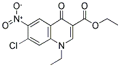 ETHYL 7-CHLORO-1-ETHYL-6-NITRO-4-OXO-1,4-DIHYDROQUINOLINE-3-CARBOXYLATE 结构式