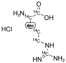 L-[U-14C]ARGININE MONOHYDROCHLORIDE 结构式