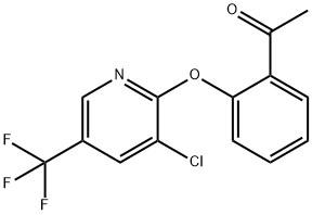 1-(2-([3-Chloro-5-(trifluoromethyl)-2-pyridinyl]oxy)phenyl)-1-ethanone 结构式