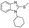 1-CYCLOHEXYL-2-(METHYLTHIO)-1H-BENZIMIDAZOLE 结构式