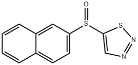 2-NAPHTHYL 1,2,3-THIADIAZOL-5-YL SULFOXIDE 结构式