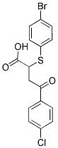 2-[(4-Bromophenyl)sulfanyl]-4-(4-chlorophenyl)-4-oxobutanoic acid 结构式