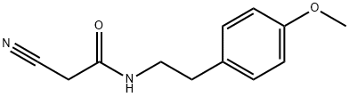 2-氰基-N-[2-(4-甲氧苯基)乙基]乙酰胺 结构式