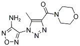 [1-(4-Amino-1,2,5-oxadiazol-3-yl)-5-methyl-1H-1,2,3-triazol-4-yl](morpholino)methanone 结构式