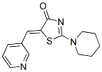 (5Z)-2-PIPERIDIN-1-YL-5-(PYRIDIN-3-YLMETHYLENE)-1,3-THIAZOL-4(5H)-ONE 结构式