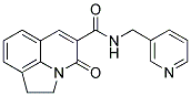 1,2-DIHYDRO-4-OXO-N-(3-PYRIDINYLMETHYL)PYRROLO[3,2,1-IJ]QUINOLINE-5-CARBOXAMIDE 结构式