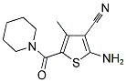 2-AMINO-4-METHYL-5-(PIPERIDINOCARBONYL)THIOPHENE-3-CARBONITRILE 结构式