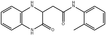 N-(2-甲基苯基)-2-(3-氧代-1,2,3,4-四氢喹喔啉-2-基)乙酰胺 结构式