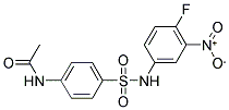 4-ACETAMIDOBENZENESULPHON-(4-FLUORO-3-NITROANILIDE) 结构式