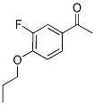 3'-FLUORO-4'-PROPOXYACETOPHENONE 结构式