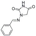 1-(BENZYLIDENEAMINO)IMIDAZOLIDINE-2,4-DIONE 结构式