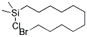 11-BROMOUNDECYLDIMETHYLCHLOROSILANE 结构式