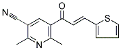 2,6-DIMETHYL-5-[3-(2-THIENYL)ALLANOYL]NICOTINONITRILE 结构式