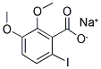 2-IODO-5,6-DIMETHOXYBENZOIC ACID SODIUM SALT 结构式