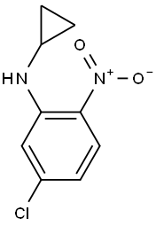 N-(5-CHLORO-2-NITROPHENYL)-N-CYCLOPROPYLAMINE 结构式