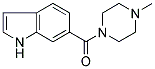 1-[((1H)-Indol-6-yl)carbonyl]-4-methylpiperazine 结构式