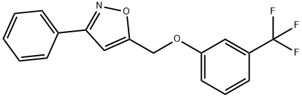 (3-PHENYL-5-ISOXAZOLYL)METHYL 3-(TRIFLUOROMETHYL)PHENYL ETHER 结构式