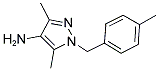 3,5-DIMETHYL-1-(4-METHYL-BENZYL)-1H-PYRAZOL-4-YLAMINE 结构式