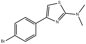 4-(4-BROMOPHENYL)-N,N-DIMETHYL-1,3-THIAZOL-2-AMINE 结构式