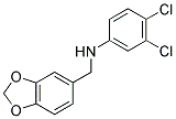 N-(1,3-BENZODIOXOL-5-YLMETHYL)-3,4-DICHLOROANILINE 结构式