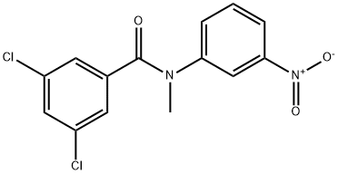 3,5-DICHLORO-N-METHYL-N-(3-NITROPHENYL)BENZENECARBOXAMIDE 结构式