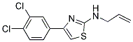 4-(3,4-二氯苯基)-N-(1-丙-2-烯-基)-1,3-噻唑-2-胺 结构式