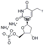 THYMIDINE 5'-MONOPHOSPHATE, DIAMMONIUM SALT, [METHYL-3H]- 结构式