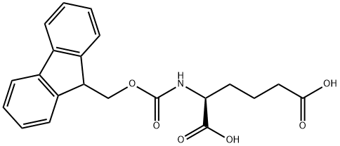 FMOC-L-2-氨基己二酸 结构式
