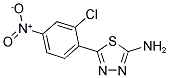 5-(2-CHLORO-4-NITRO-PHENYL)-[1,3,4]THIADIAZOL-2-YLAMINE 结构式