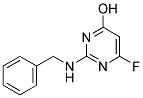 2-BENZYLAMINO-4-HYDROXY-6-FLUOROPYRIMIDINE 结构式