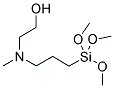 N-(HYDROXYETHYL)-N-METHYLAMINOPROPYLTRIMETHOXYSILANE 结构式